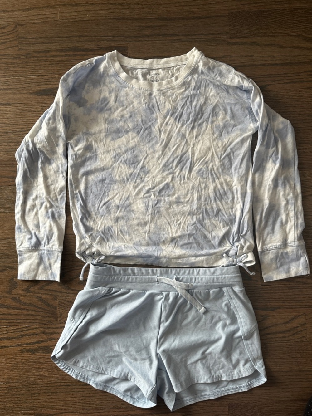 Carter's White and Blue Kids Tee with Short Set